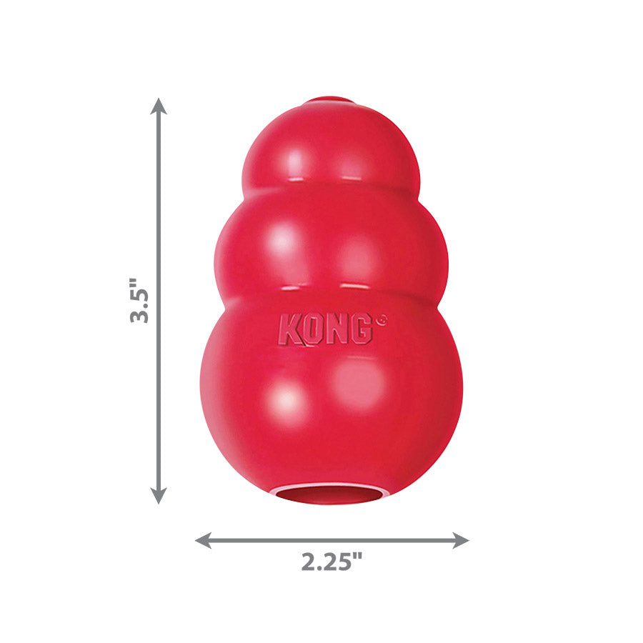 Kong Classic Chew Treat Dog Toy Red
