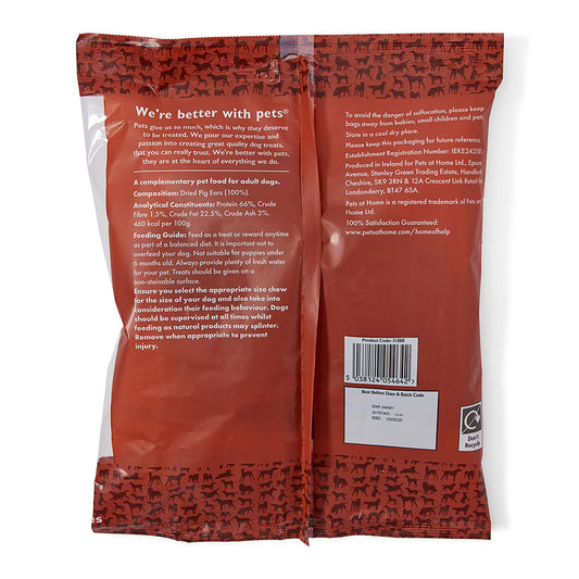 Pets at Home Pig Ear Dog Treats 10 Pack