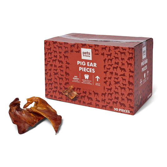 Pets at Home Pig Ear Dog Treats 50 Pack