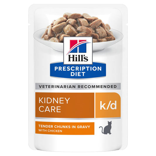 Hill's Prescription Diet k/d Kidney Care Wet Cat Food with Chicken 12x85g