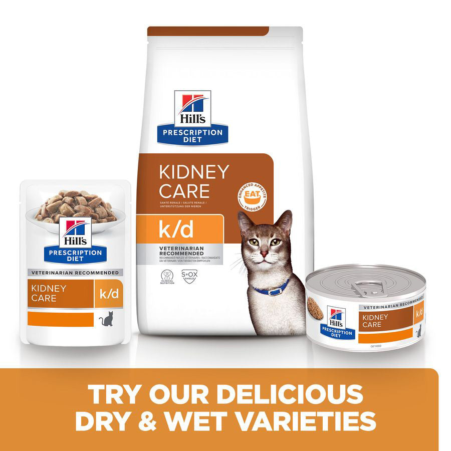 Hill's Prescription Diet k/d Kidney Care Wet Cat Food with Chicken 12x85g