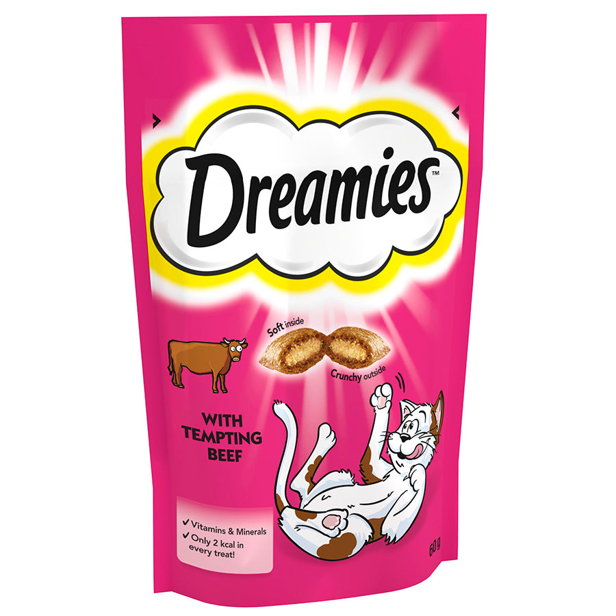 Dreamies Cat Treat Biscuits with Beef 60g