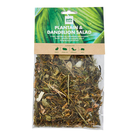 Pets at Home Small Animal Treats Plantain & Dandelion Salad 120g