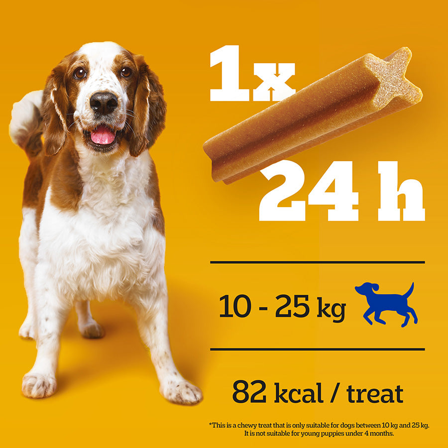 Pedigree Dentastix Daily Dental Treats Medium Adult Dog 56 Pack 1.44kg