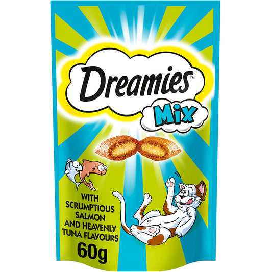 Dreamies Mix Cat Treat Biscuits with Salmon & Tuna 60g