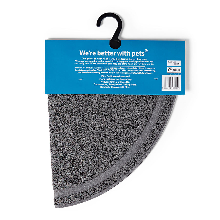 Pets at Home Litter Mat Grey Small