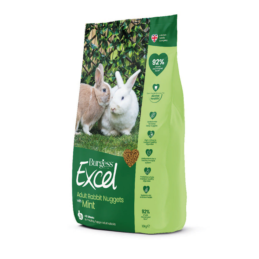 Burgess Excel Rabbit Nuggets with Mint 10kg