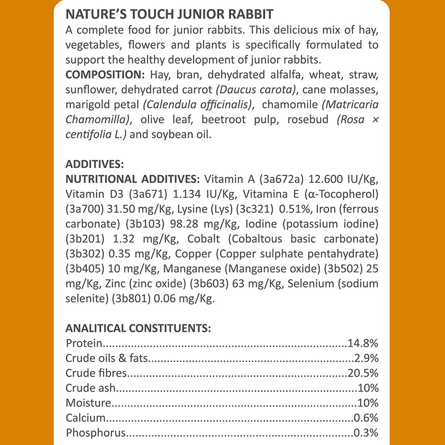 Nature's Touch Junior Rabbit Food 1.45kg