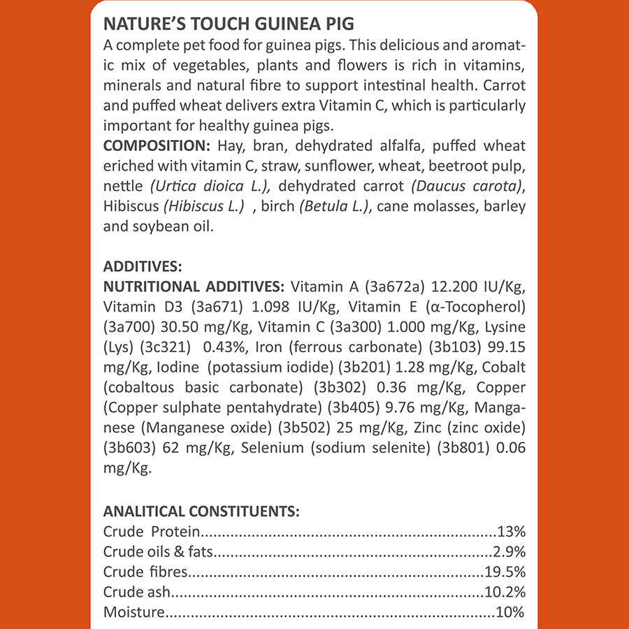 Nature's Touch Guinea Pig Food 1.45kg