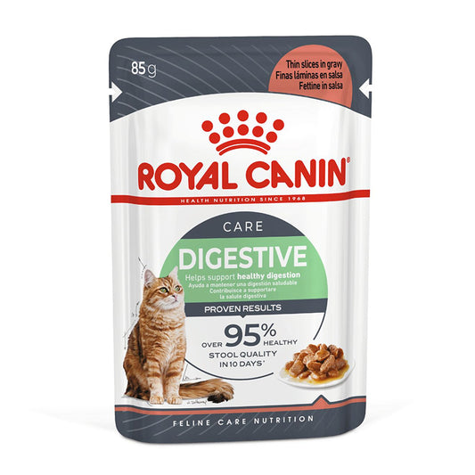 Royal Canin Feline Digest Sensitive Wet Adult Cat Food In Gravy 12x85g