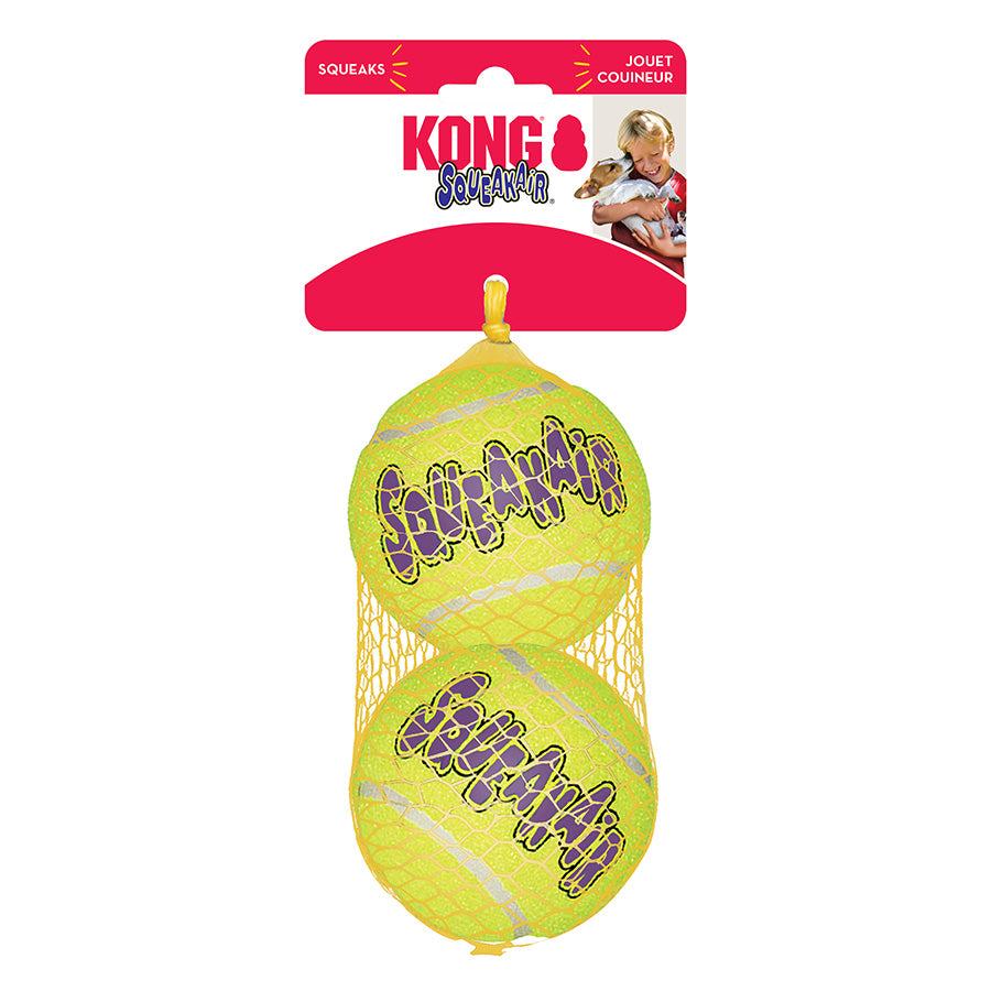 Kong SqueakAir Dog Toy Balls Large 2 Pack
