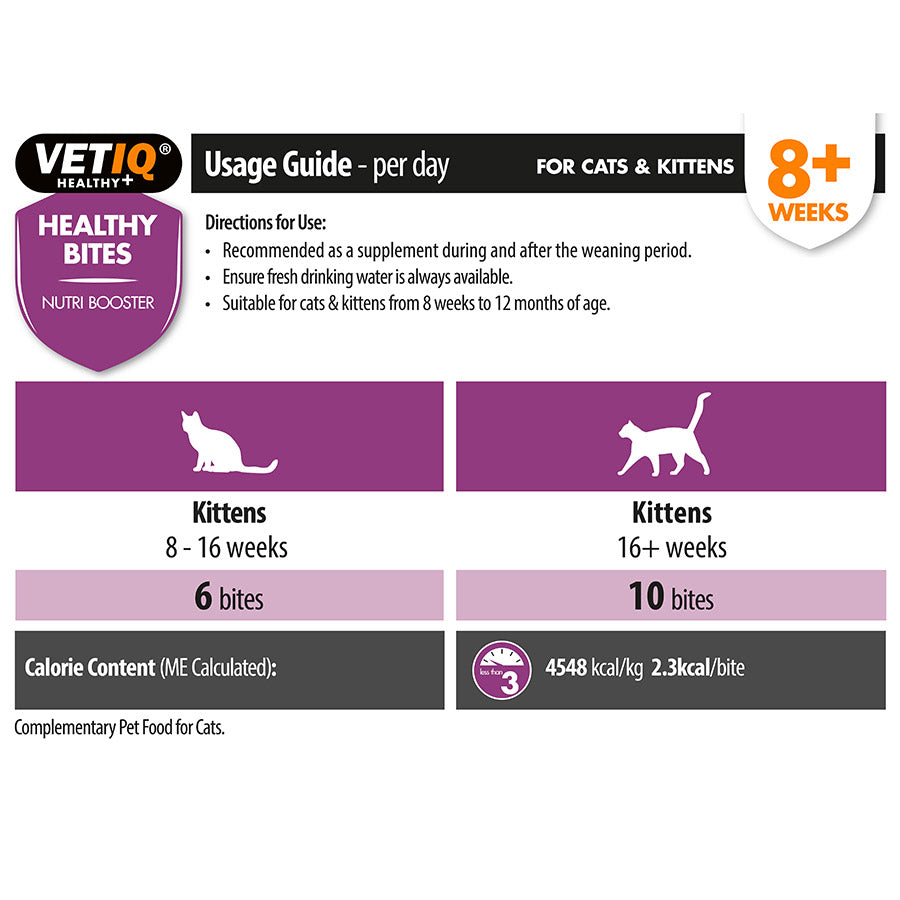 VetIQ Healthy Bites Nutribooster Kitten Treats 65g