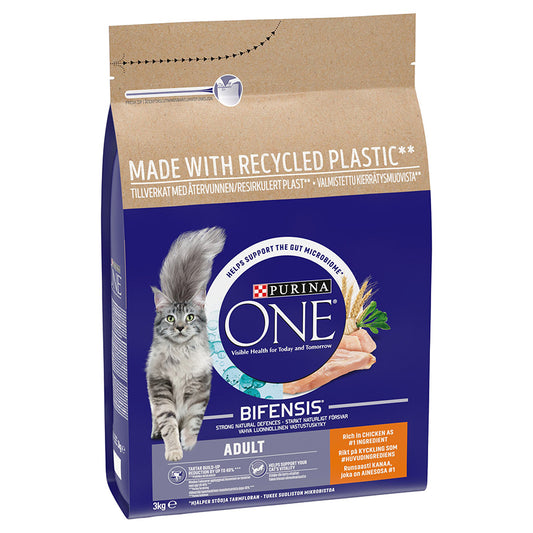 Purina ONE Adult Cat Dry Food Chicken 3kg