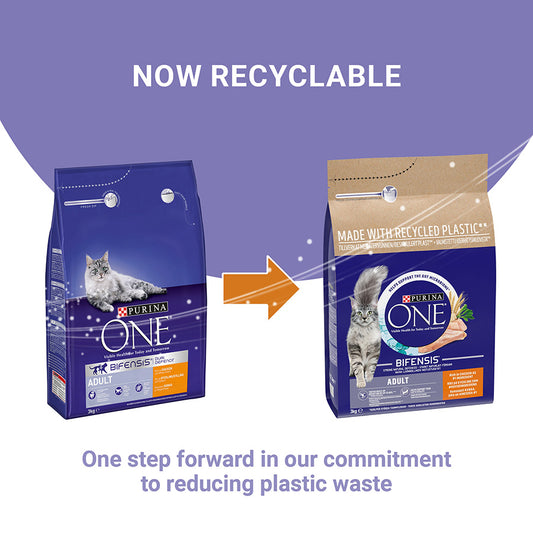 Purina ONE Adult Cat Dry Food Chicken 3kg