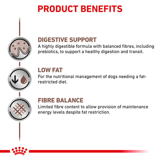 Royal Canin Vet Gastrointestinal Low Fat Wet Adult Dog Food 12x410g