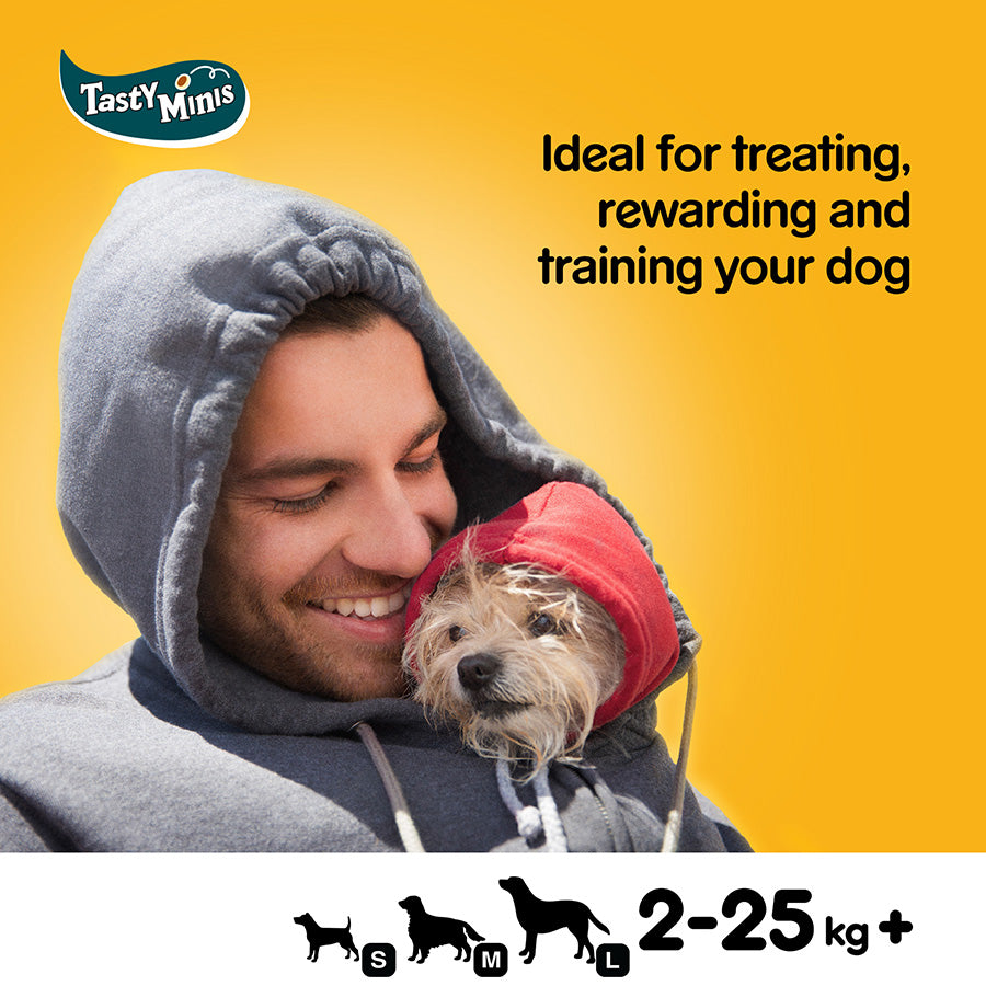 Pedigree Tasty Minis Adult Dog Cheese & Beef Nibbles 140g