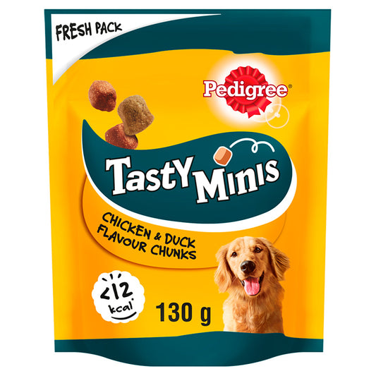 Pedigree Tasty Minis Adult Dog Treats Chicken & Duck 130g