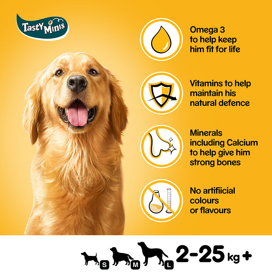 Pedigree Tasty Minis Adult Dog Treats Chicken & Duck 130g