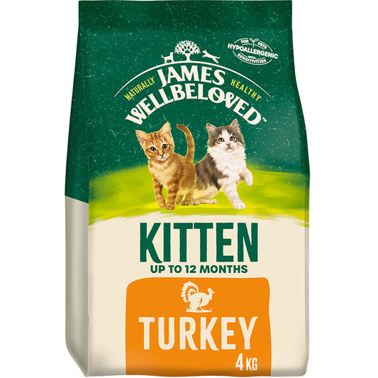 James Wellbeloved Kitten Dry Cat Food Turkey 4kg