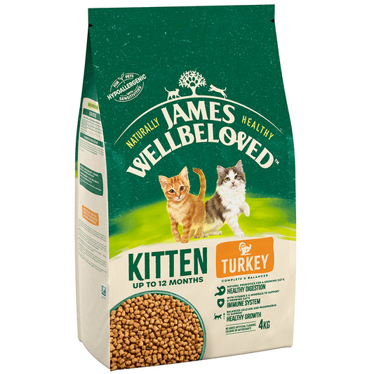 James Wellbeloved Kitten Dry Cat Food Turkey 4kg