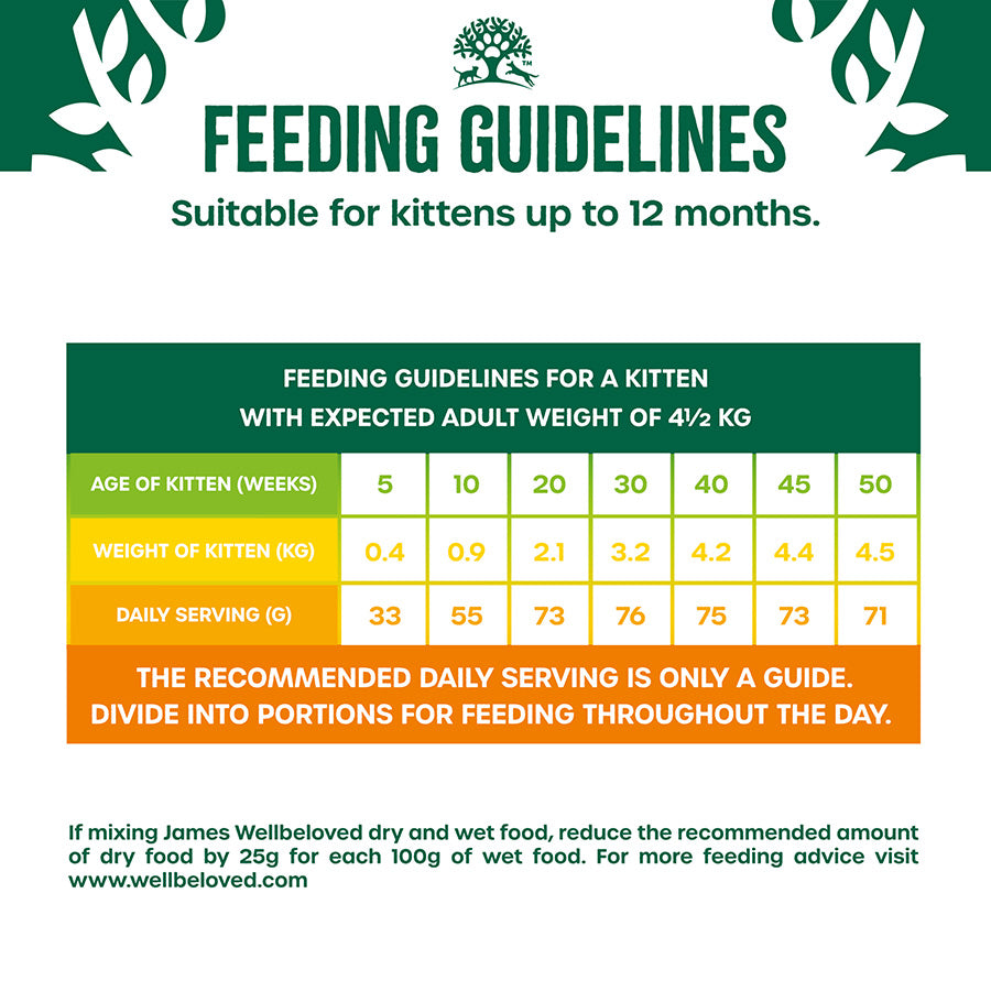 James Wellbeloved Kitten Dry Cat Food Turkey 4kg