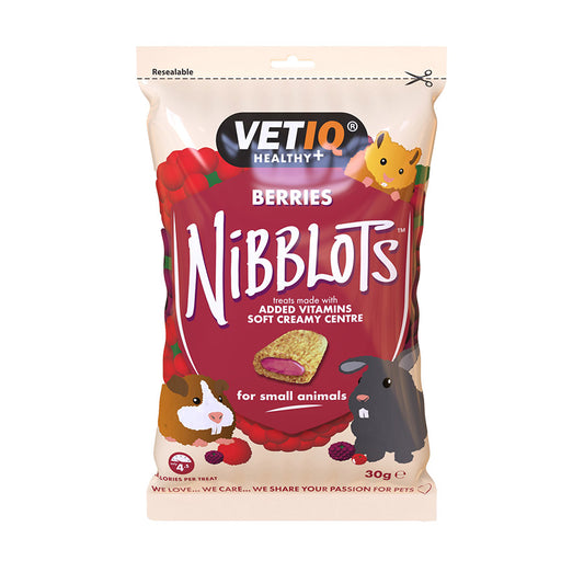VetIQ Nibblots Small Animals Berry Treats 30g