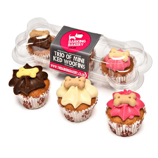 The Barking Bakery Mini Iced Trios For Dogs