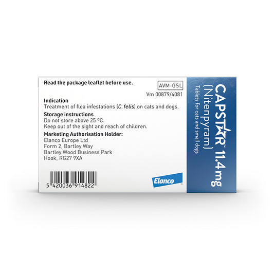 Capstar Flea Treatment Tablet for Cats & Small Dogs 6 Pack