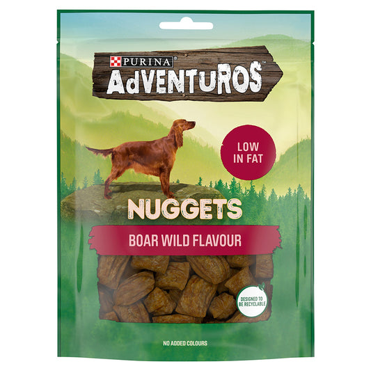 Adventuros Nuggets Dog Treats Wild Boar 90g