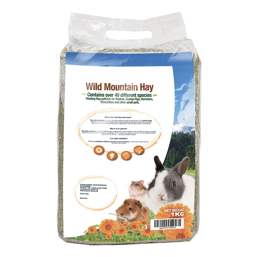 Nature's Touch Small Animal Wild Hay Food 1kg