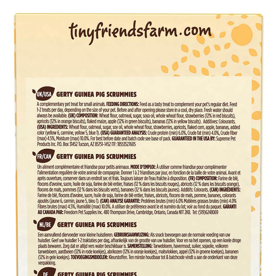 Tiny Friends Farm Gerty Guinea Scrummies Treats 120g