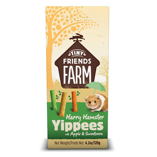 Tiny Friends Farm Harry Hamster Yippees Treats with Apple & Sweetcorn 120g