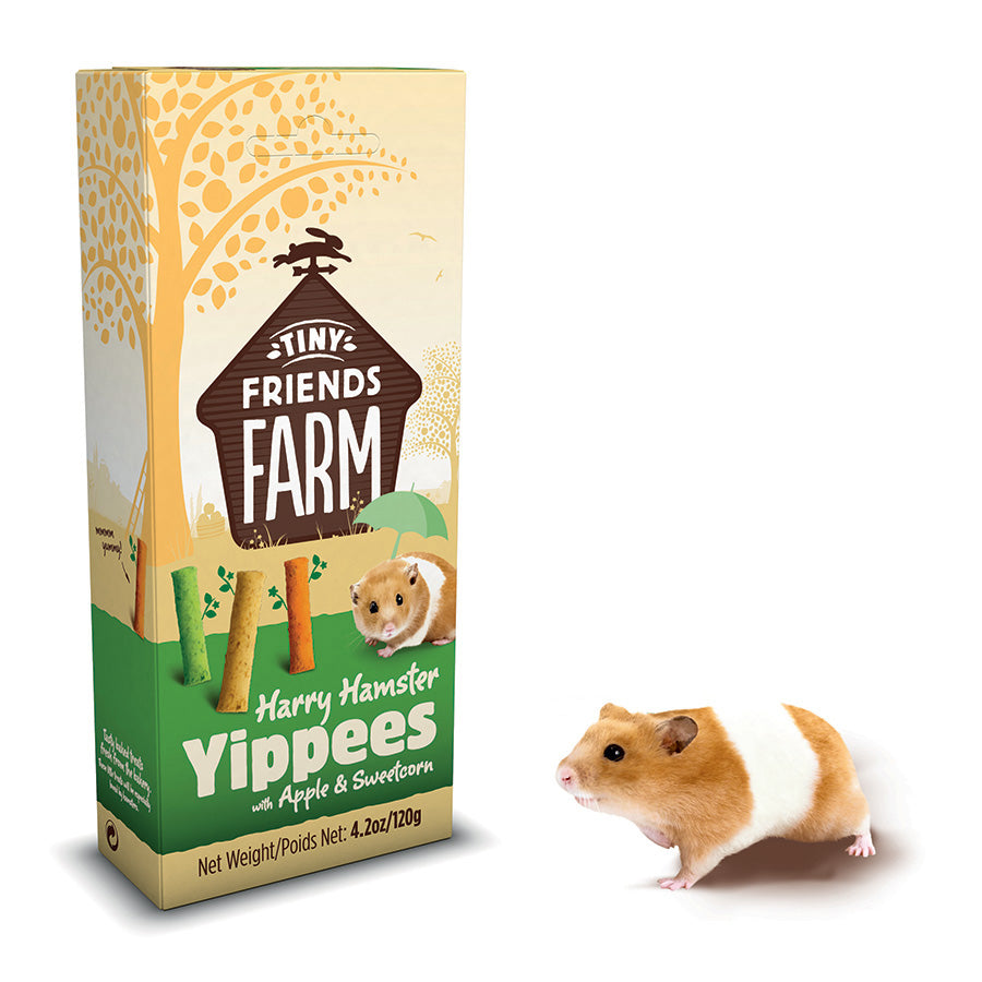 Tiny Friends Farm Harry Hamster Yippees Treats with Apple & Sweetcorn 120g