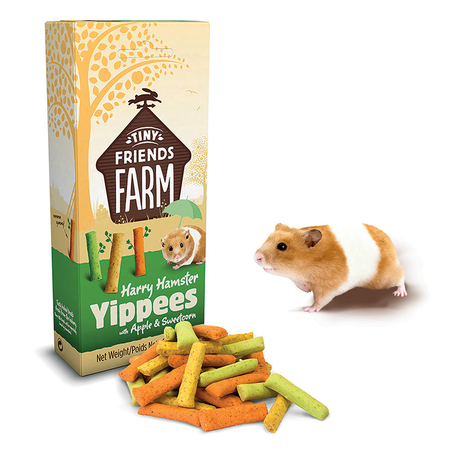 Tiny Friends Farm Harry Hamster Yippees Treats with Apple & Sweetcorn 120g