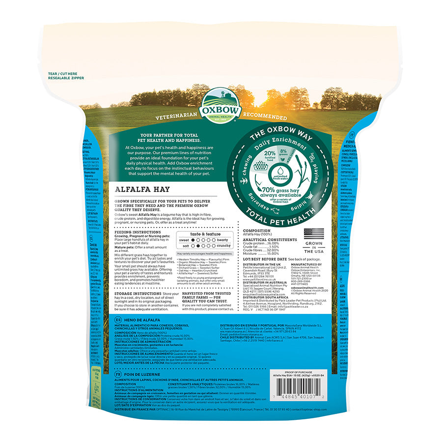 Oxbow Small Animal Alfalfa Hay Food 425g