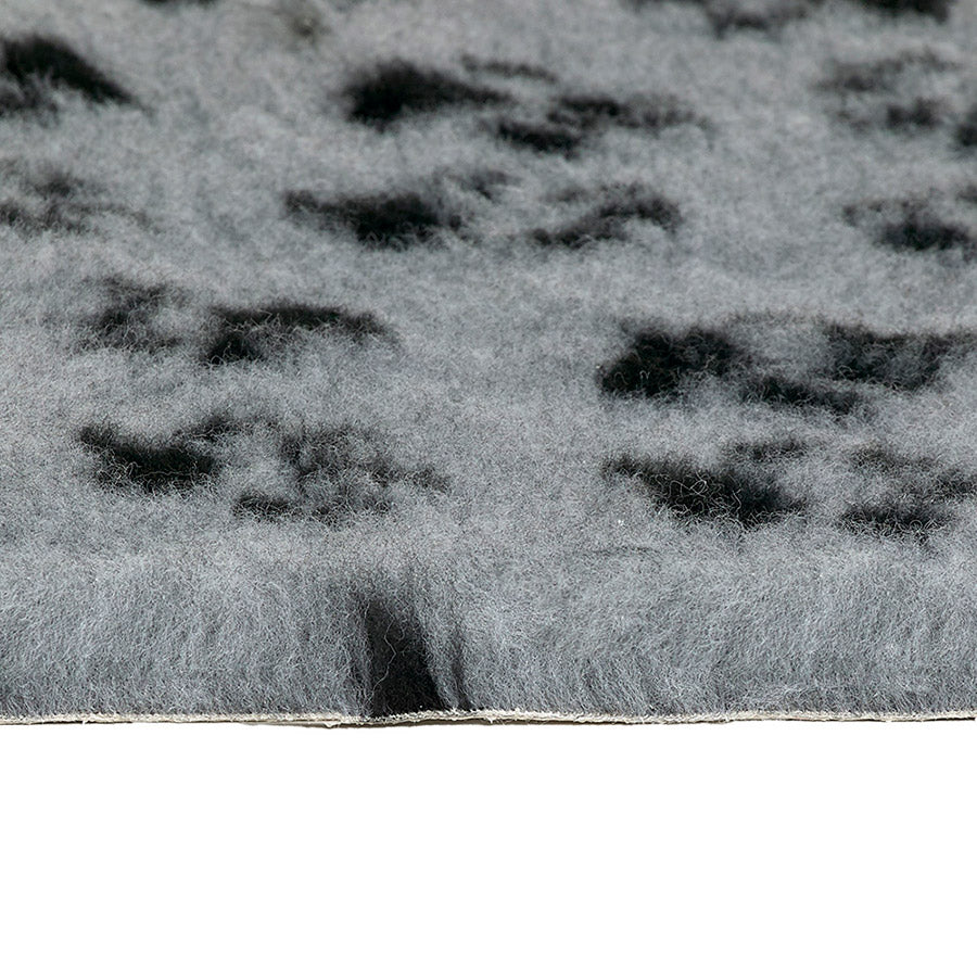 Petlife Vetbed Non-Slip Dog Bed Paw Print Grey 90x60cm