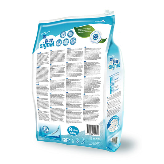 SivoCat Blue Signal Colour Changing Clay Fine Granule Ultra Clumping Cat Litter 8L