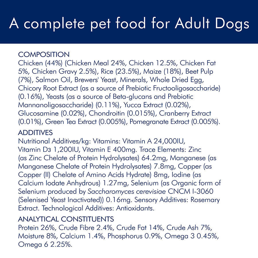 AVA Optimum Health Medium Breed Adult Dry Dog Food Chicken 15kg