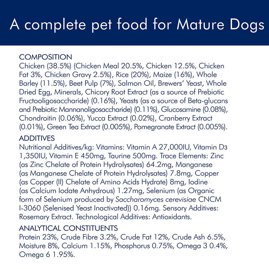 AVA Optimum Health Large Breed Senior Dry Dog Food Chicken 15kg