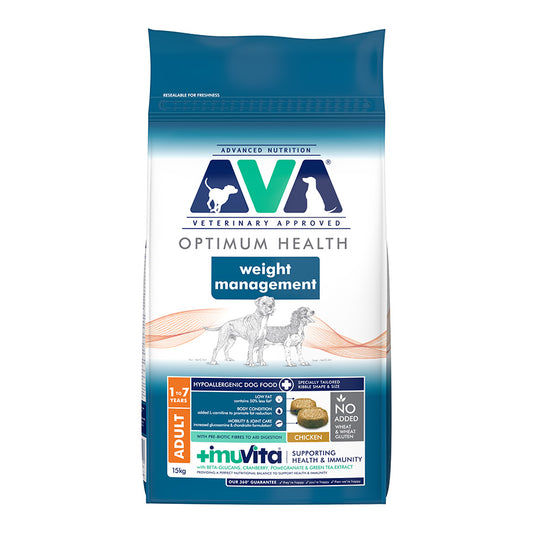 AVA Optimum Health Weight Management Adult Dry Dog Food 15kg