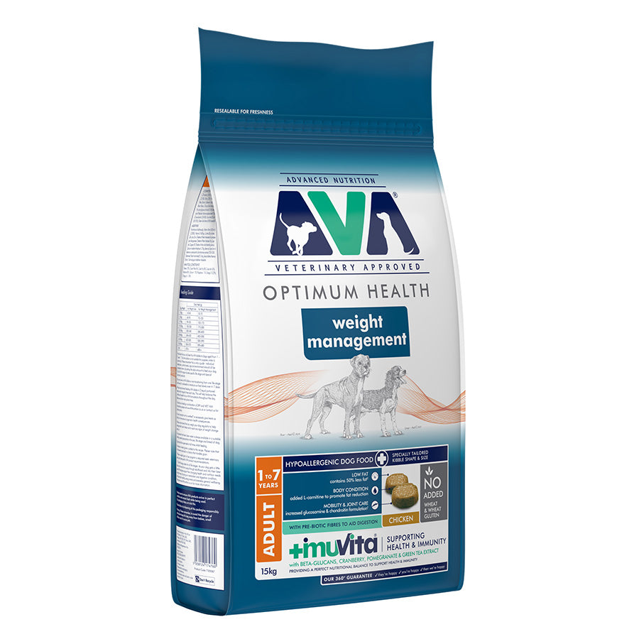 AVA Optimum Health Weight Management Adult Dry Dog Food 15kg