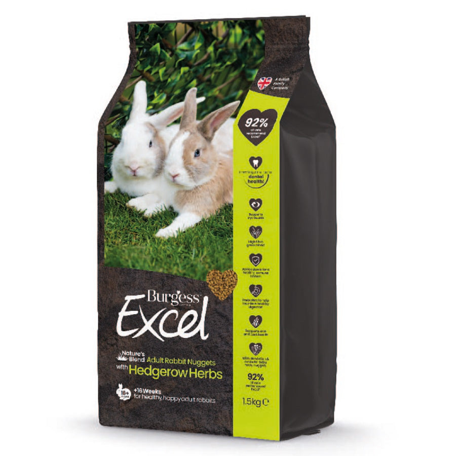 Burgess Excel Natures Blend Rabbit Nuggets 1.5kg