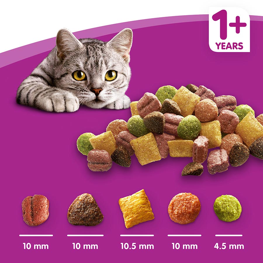 Whiskas 1+ Dry Adult Cat Food Chicken 7kg