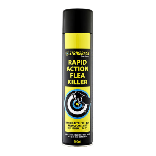 Strikeback Rapid Action Household Flea Killer Spray 600ml