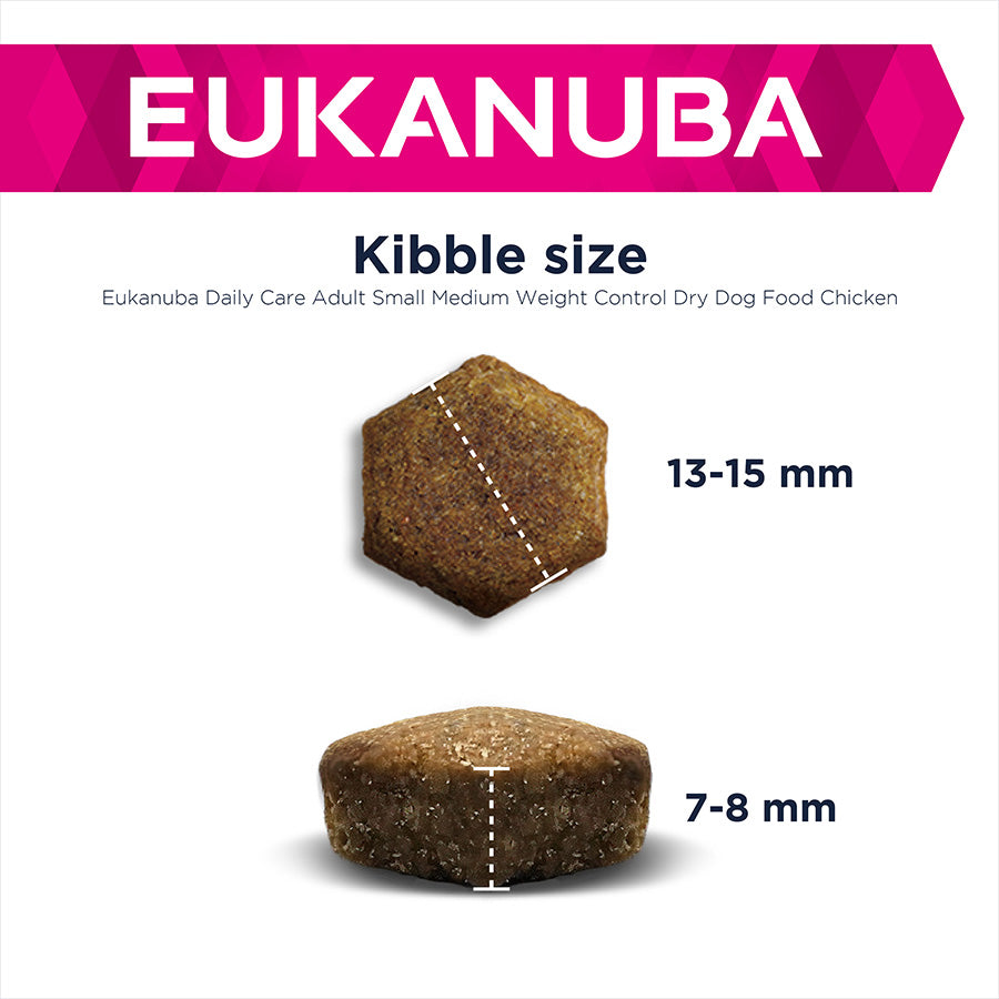 Eukanuba Daily Care Weight Control Small & Medium Adult Dry Dog Food Chicken 12kg