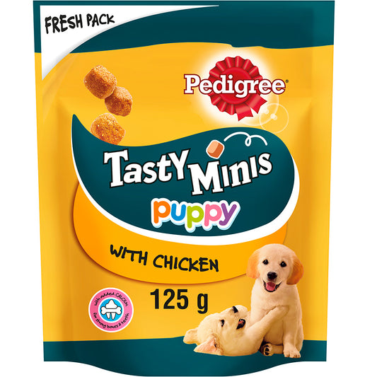 Pedigree Puppy Treats Chicken Chewy Cubes Mini 125g