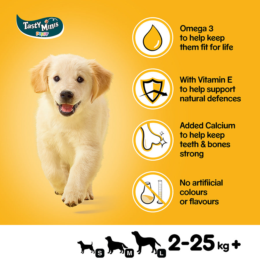 Pedigree Puppy Treats Chicken Chewy Cubes Mini 125g