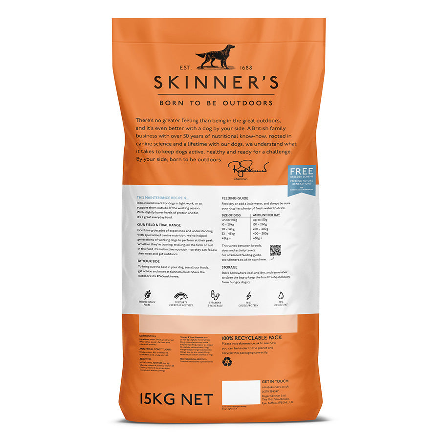 Skinner's Field & Trial Maintenance Dry Adult Working Dog Food 15kg
