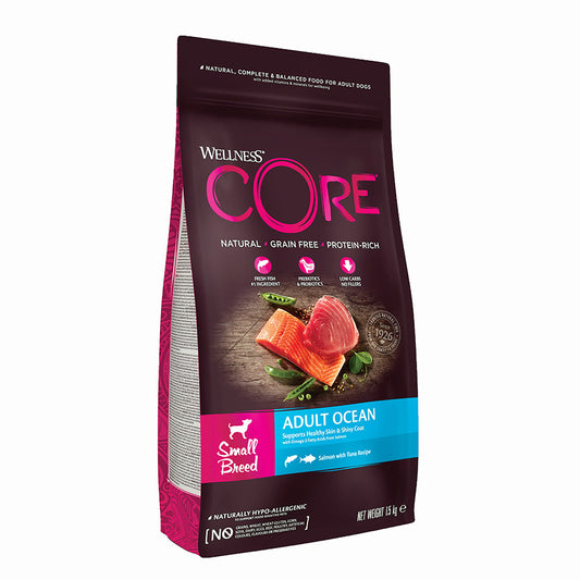 Wellness Core Complete Small Breed Adult Dry Dog Food Salmon with Tuna 1.5kg
