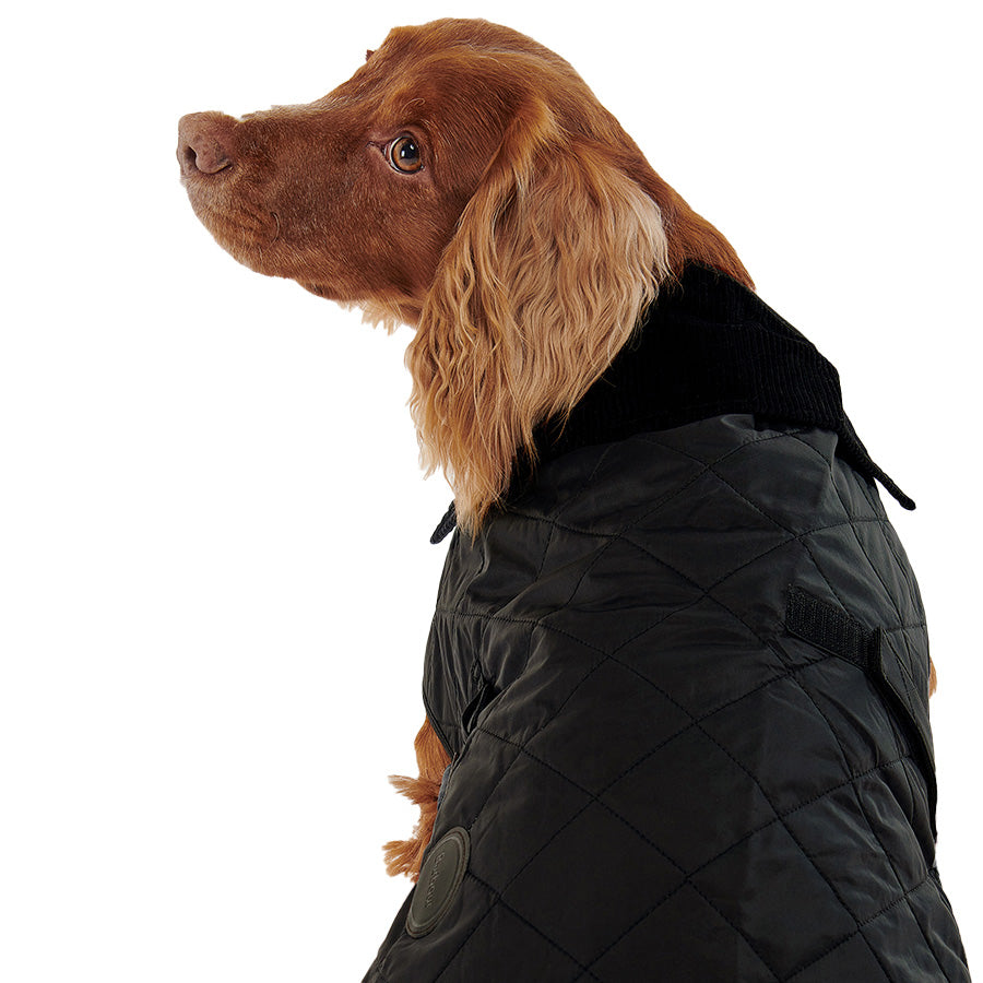 Barbour Quilted Dog Coat Black Small